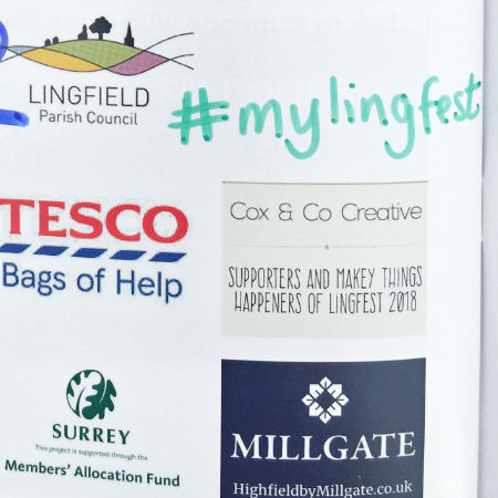 Winning page from 2018 Lingfest Programme