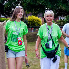 Lingfest crew in hi-vis tshirts
